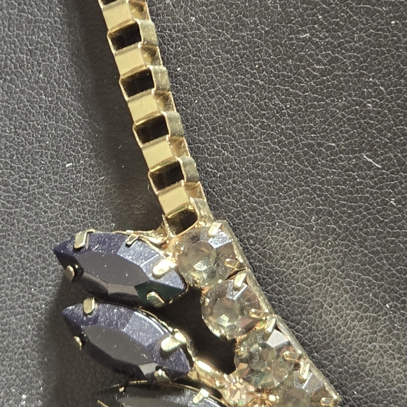 Two Tone Madison Link Phoenix Bib Necklace L4 - Picture 2 of 3